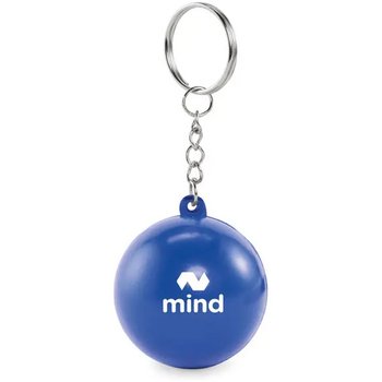 Pu balvormige sleutelhanger Cirkely blauw Pu balvormige sleutelhanger Cirkely blauw