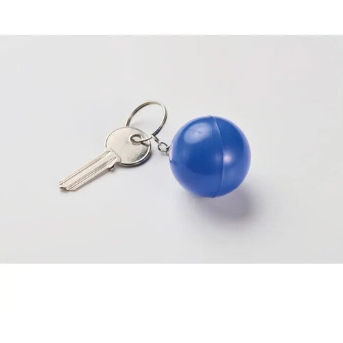 Pu balvormige sleutelhanger Cirkely blauw