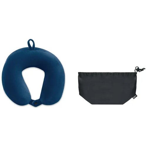Reiskussen van schuim Hedrest blauw