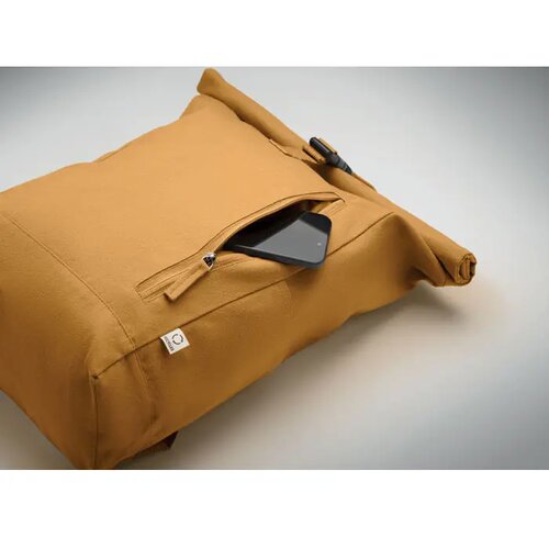 Rolltop rugzak 390gr/m² Kamet oker