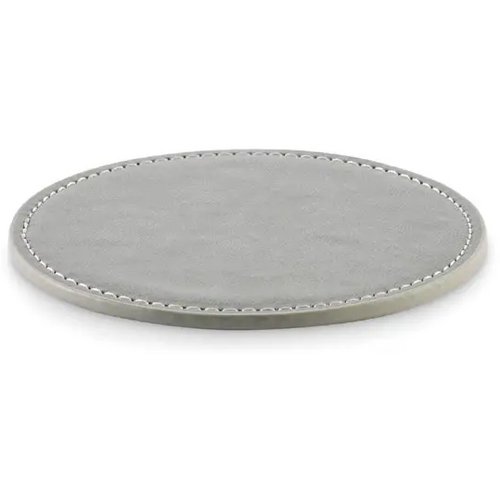 Ronde onderzetter in pu Posa steengrijs