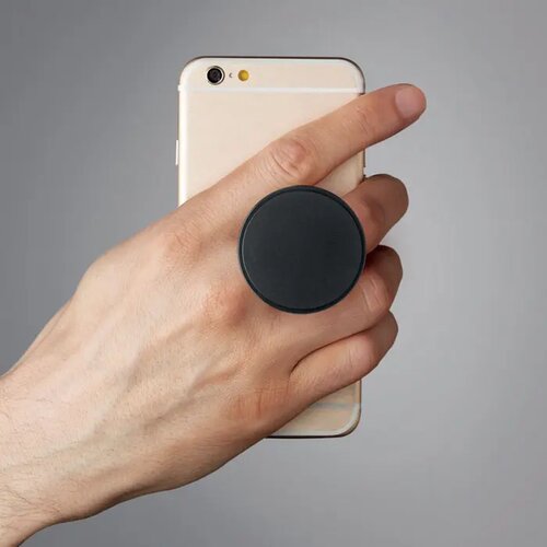 Ronde telefoonhouder Dot zwart