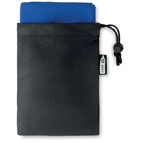 Rpet sporthanddoek in zakje Tuko rpet royal blauw