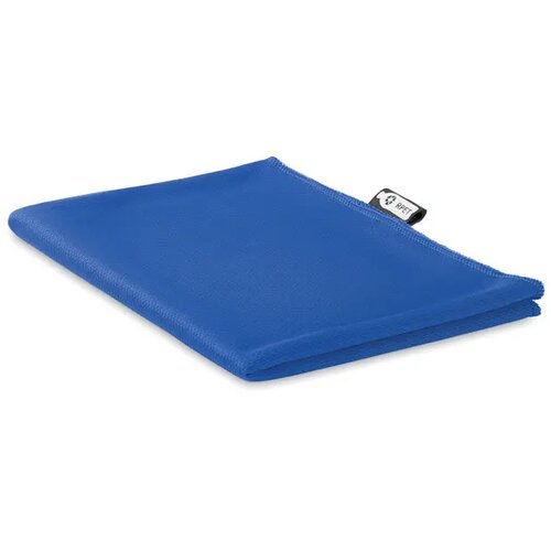 Rpet sporthanddoek in zakje Tuko rpet royal blauw