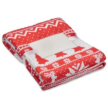 Rpet-fleecedeken 190gr/m² Tosti rood