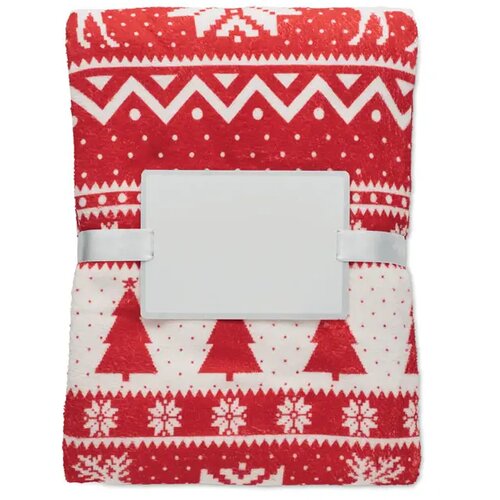 Rpet-fleecedeken 190gr/m² Tosti rood