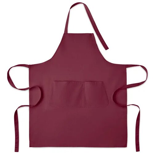 Schort biologisch katoen 240g Gamma bordeaux