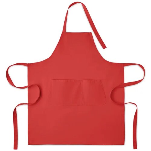 Schort biologisch katoen 240g Gamma rood