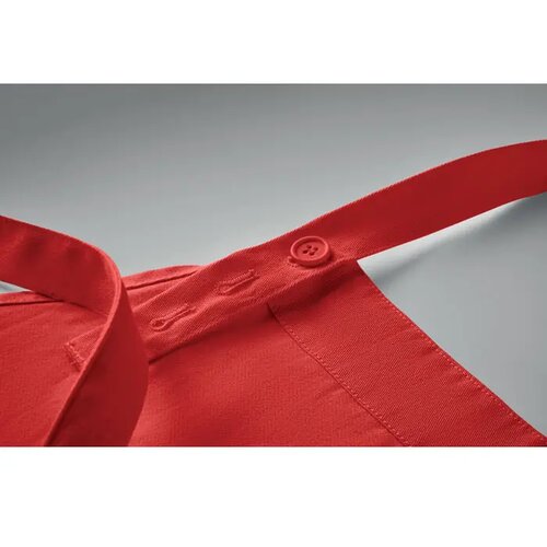 Schort biologisch katoen 240g Gamma rood