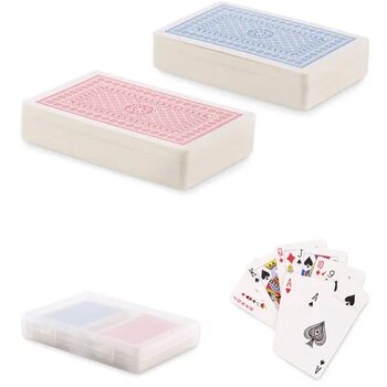Set klassieke speelkaarten Playcard transparant Set klassieke speelkaarten Playcard transparant