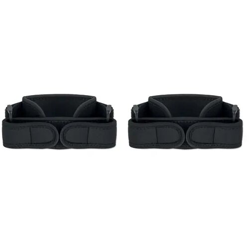 Set van 2 sport-kniebandages Stabil zwart