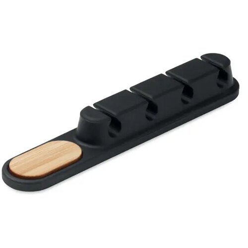 Siliconen kabelorganizer Order zwart