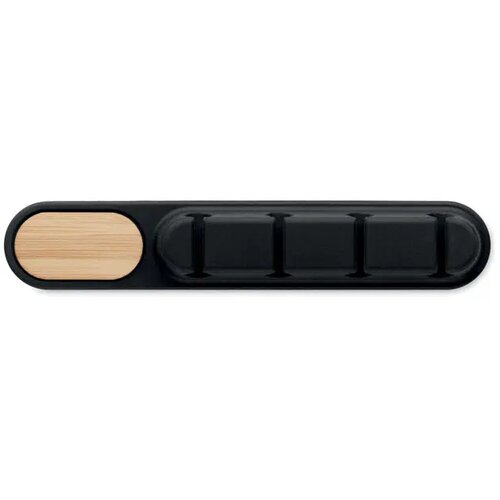 Siliconen kabelorganizer Order zwart