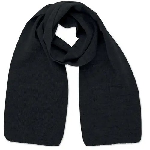 Sjaal van rpet polyester Rafy zwart