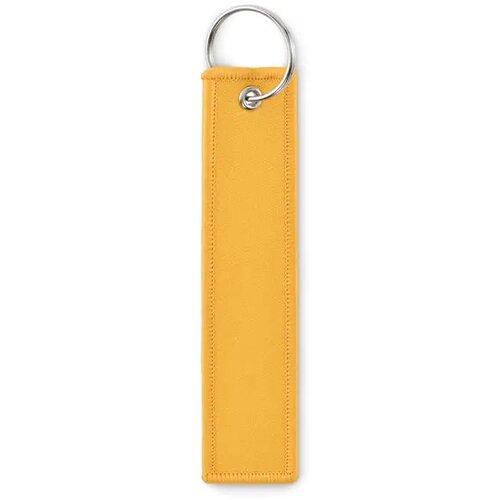Sleutelhanger "remove before fl Takeoff geel