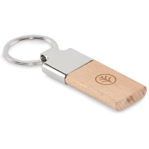 Sleutelhanger met rubberhout Llaving hout