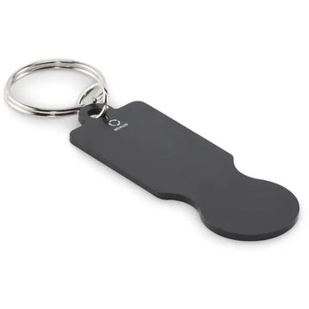 Sleutelhanger met winkelwagenmu Tokley zwart