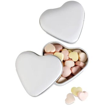 Snoepjes in metalen doosje Lovemint wit