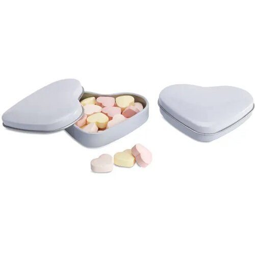 Snoepjes in metalen doosje Lovemint wit