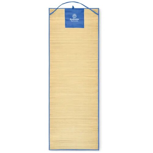 Strandmat van natuurlijk stro Rafia royal blauw