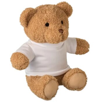 Teddybeer met t-shirt 23cm Jackie wit Teddybeer met t-shirt 23cm Jackie wit