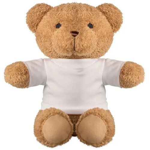 Teddybeer met t-shirt 23cm Jackie wit