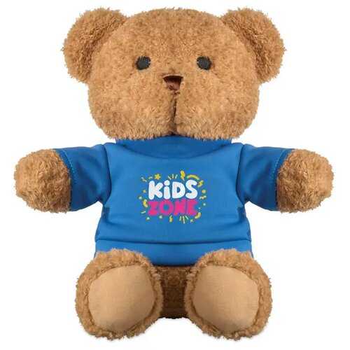 Teddybeer met t-shirt 23cm Jackie blauw