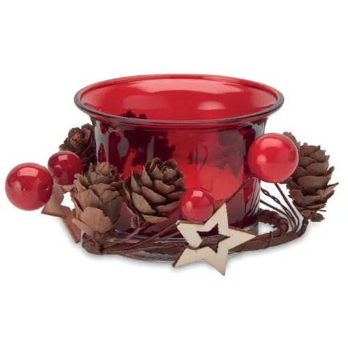 Theelichthouder Bougie rood