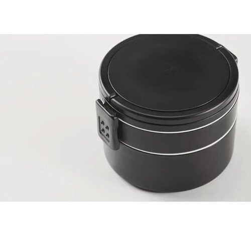 Twee-laagse lunchbox Ensala Zwart