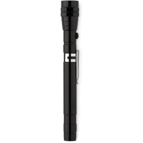 Uitschuifbare alum zaklamp Strech-torch zwart
