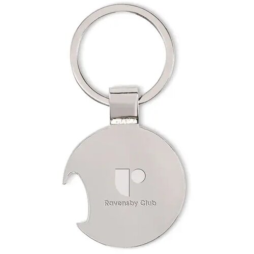 Voetbal hanger flesopener Open goal wit/zwart