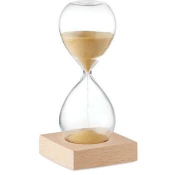 Zandloper van 5 minuten Desert beige