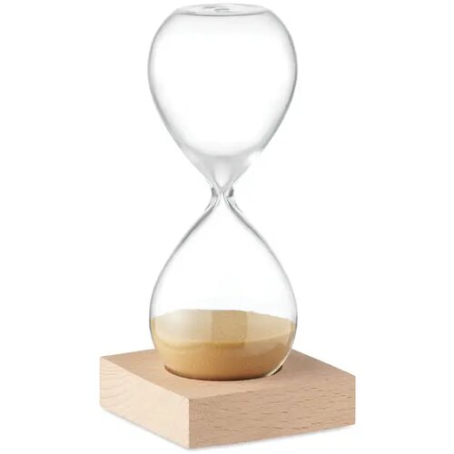 Zandloper van 5 minuten Desert beige