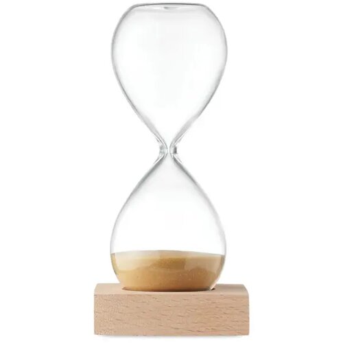 Zandloper van 5 minuten Desert beige
