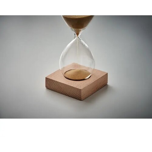 Zandloper van 5 minuten Desert beige