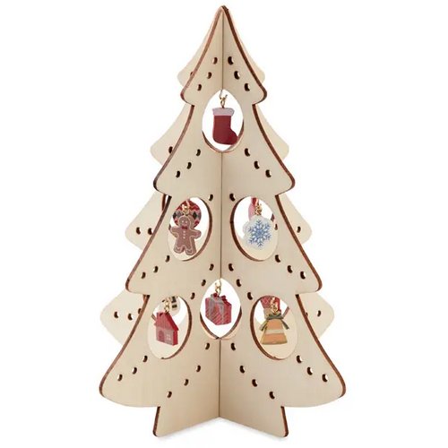 Houten kerstboom decoratie Silueta hout