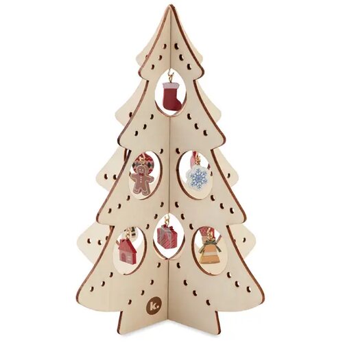 Houten kerstboom decoratie Silueta hout