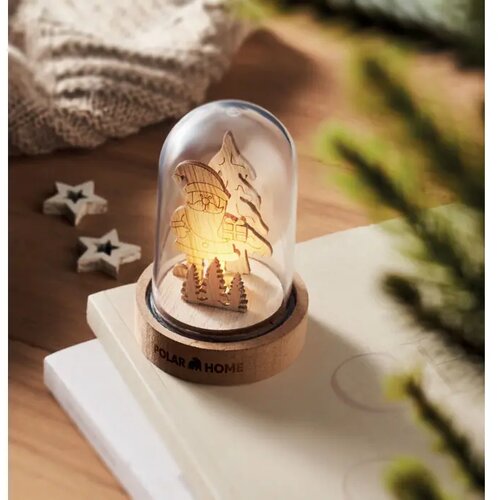Kerst led ornament Rovani hout