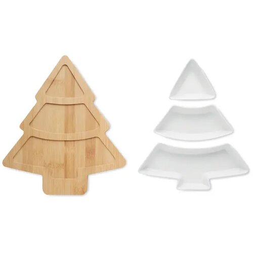 Kerstboom dienblad Viram wit