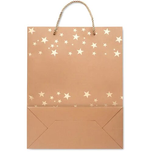 Kraftpapieren geschenkzak Sparkle goud