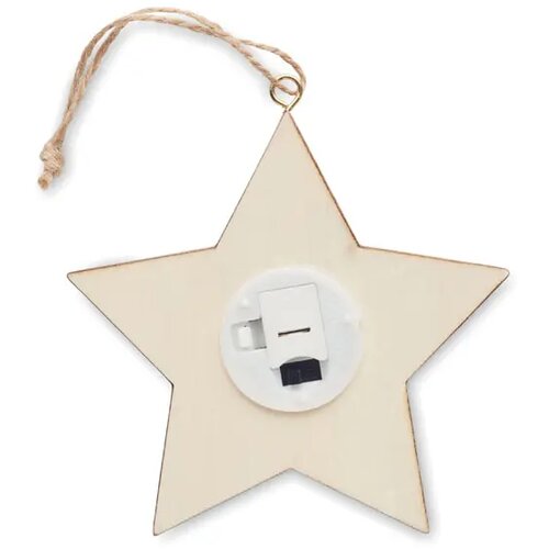 Mdf ster met licht Starlight hout
