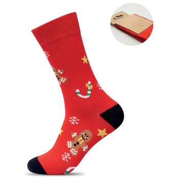 Paar kerstsokken m Soc medium rood Paar kerstsokken m Soc medium rood