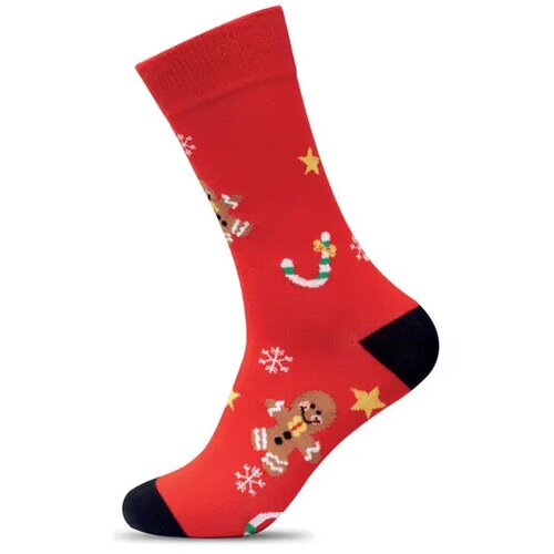 Paar kerstsokken m Soc medium rood