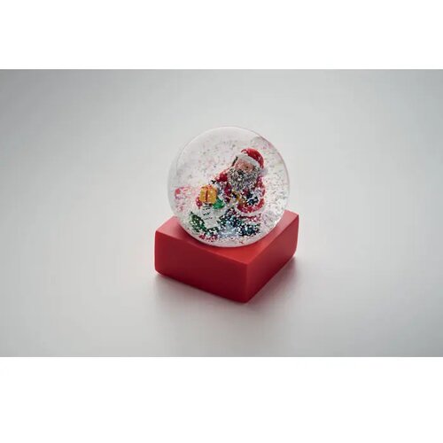 Sneeuwbol ornament Santisimo rood