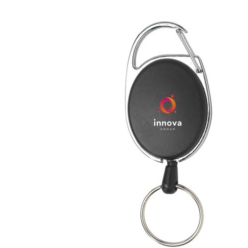 Aspen Rollerclip Keychain Zwart