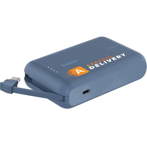 Belkin Boostcharge Powerbank 10K Integrated Cable Blauw