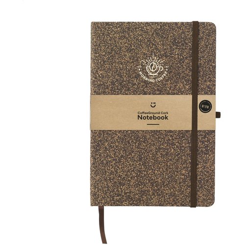 Coffeeground Cork Notebook A5 Notitieboek Bruin