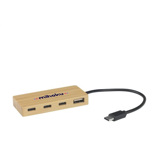 Fyra Bamboo Hub Houtbruin