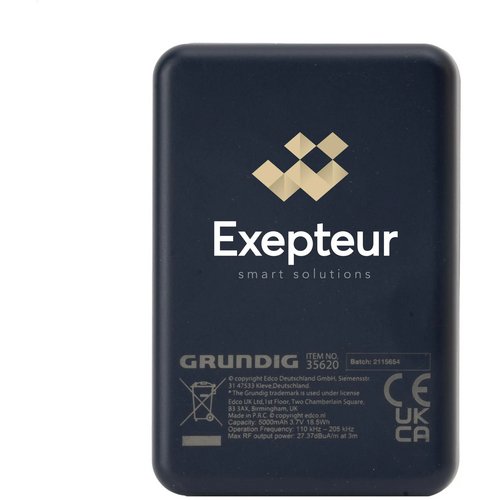 Grundig Wireless Magnetic Powerbank Mini 5000Mah