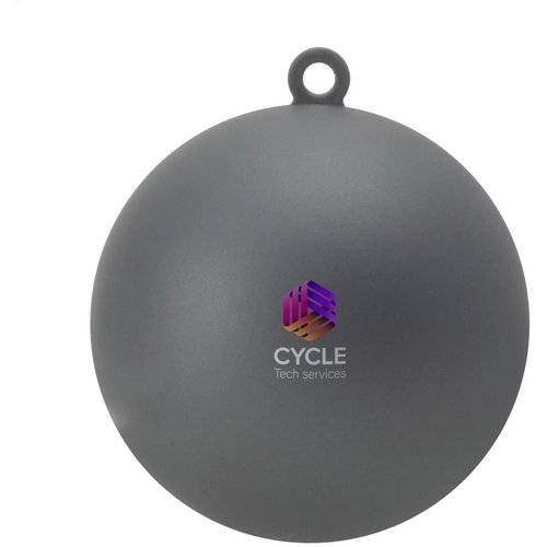 Kerstbal Ø 7 Cm Recycled Pp - Made In Europe Zilver
